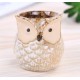 5 Glazed Owl Plant Pots 5 Glazed Owl Plant Pots