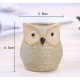 5 Glazed Owl Plant Pots 5 Glazed Owl Plant Pots