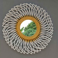Coloured Rattan Mirror Design Coloured Rattan Mirror Design