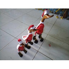 Carved Santa Duck Set Carved Santa Duck Set