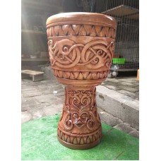 Djembe Drum (deeply carved)