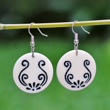 Round Bone Earrings Round Bone Earrings