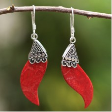 Sweet Red Coral Earrings Sweet Red Coral Earrings
