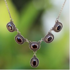 Silver Gem Stone Necklace Silver Gem Stone Necklace