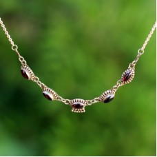 Silver Gem Stone Necklace Silver Gem Stone Necklace