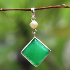 Square Gem Stone Pendants Square Gem Stone Pendants