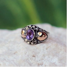 Gold Plated Silver Gem Stone Ring Gold Plated Silver Gem Stone Ring