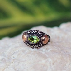 Gold Plated Silver Gem Stone Ring Gold Plated Silver Gem Stone Ring