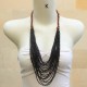 Beaded Necklace (with wooden chain)