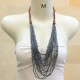 Beaded Necklace (with wooden chain)
