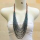 Beaded Necklace (with wooden chain)