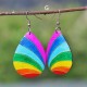 Pear Shaped Wooden Earrings Pear Shaped Wooden Earrings