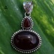 Rotated Oval Gem Stone Pendants