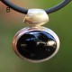 Rotated Oval Gem Stone Pendants