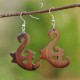 Carved Wooden Earrings Carved Wooden Earrings