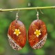 Oval Wooden Earrings