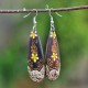 Wooden Pendant Earrings