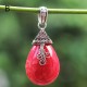 Red Coral Drop Pendants Red Coral Drop Pendants