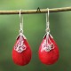 Red Coral Drops Earrings Red Coral Drops Earrings