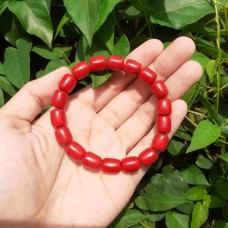 Red Coral Beaded Bracelet