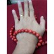 Red Coral Beaded Bracelet