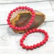 Red Coral Beaded Bracelet