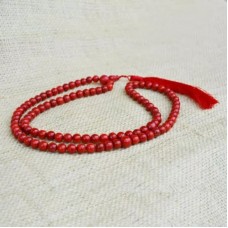 Red Coral Beaded Necklace (with tassel) Red Coral Beaded Necklace (with tassel)