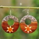 Round Hole Wooden Earrings Round Hole Wooden Earrings