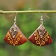 Quadrant Shaped Wooden Earrings Quadrant Shaped Wooden Earrings