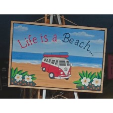 Hand Painted Beach Theme Signs (10 pack)