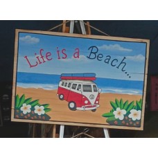 Hand Painted Beach Theme Signs (10 pack)