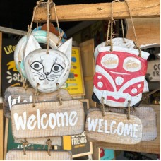 Hand Painted Welcome Signs (4 pack)