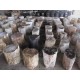 Wood Fossil Garden Stool Wood Fossil Garden Stool