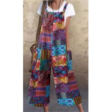Ladies Patchwork Dungarees Ladies Patchwork Dungarees