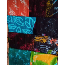 Contemporary Batik Fabric (hand made set of 5)