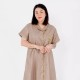 Collared Long Pajama Dress (bamboo fabric) Collared Long Pajama Dress (bamboo fabric)