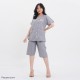 Mid Length Pants Collarless Pajama Set (bamboo fabric)
