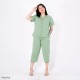 3/4 Length Pants Collared Pajama Set (bamboo fabric) 3/4 Length Pants Collared Pajama Set (bamboo fabric)