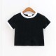 Round O Neck Cropped T-Shirt Round O Neck Cropped T-Shirt