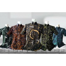 Batik Short Sleeve Shirts (Hand Printed) Batik Short Sleeve Shirts (Hand Printed)