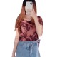 Round O Neck Cropped Tie-Dye T-Shirt Round O Neck Cropped Tie-Dye T-Shirt