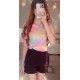 Round O Neck Tie-Dye T-Shirt Round O Neck Tie-Dye T-Shirt