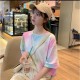 Round O Neck Tie-Dye T-Shirt Round O Neck Tie-Dye T-Shirt