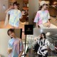 Round O Neck Tie-Dye T-Shirt Round O Neck Tie-Dye T-Shirt