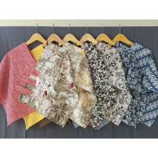 Ladies Short Kimono Batik Top Ladies Short Kimono Batik Top