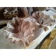 Hand Carved Leaf Bowls