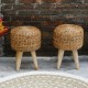 Round Enceng Stool Round Enceng Stool