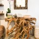 Natural Suar Wood Console Furniture