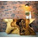 Natural Suar Wood Console Furniture