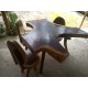 Organic Shaped Suar Slab Wood Tables